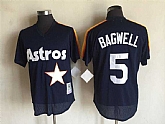 Houston Astros #5 Jeff Bagwell Navy Mitchell And Ness Throwback Pullover Stitched Jersey,baseball caps,new era cap wholesale,wholesale hats